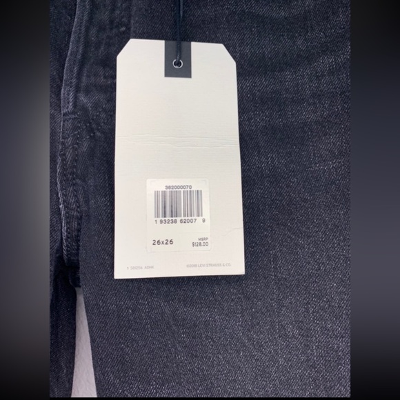 Levi’s 501 black denim jeans size 26 - Picture 4 of 11